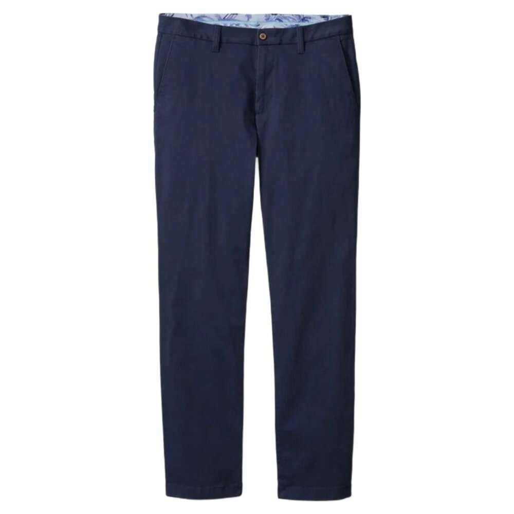 Tommy Bahama Boracay Flat Front Chino Pants Mens 36 x 34 Maritime Navy Blue